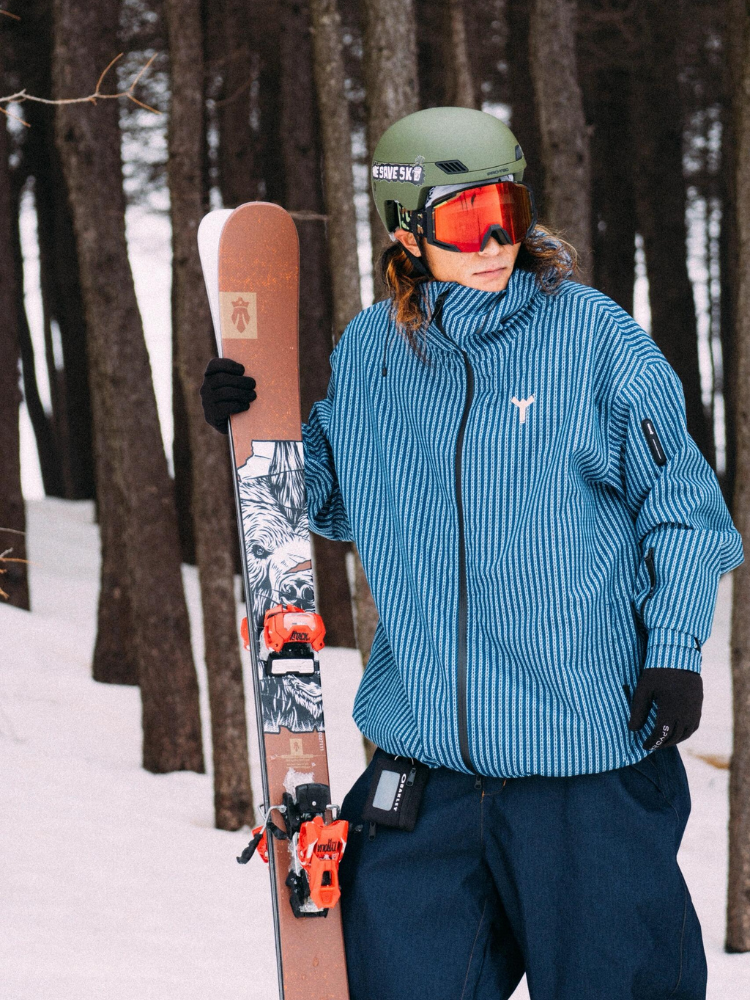 Winter Ticket Blue Motion 3L Baggy Freestyle Ski Jacket - Unisex