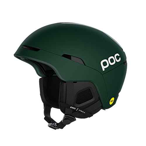 POC, Obex MIPS, Ski and Snowboard Helmet for All-Mountain Riding, Moldanite Green Matt, XSS