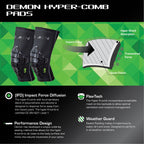 Knee Pads — Demon Hyper-Comb, Multi-Sport Protection